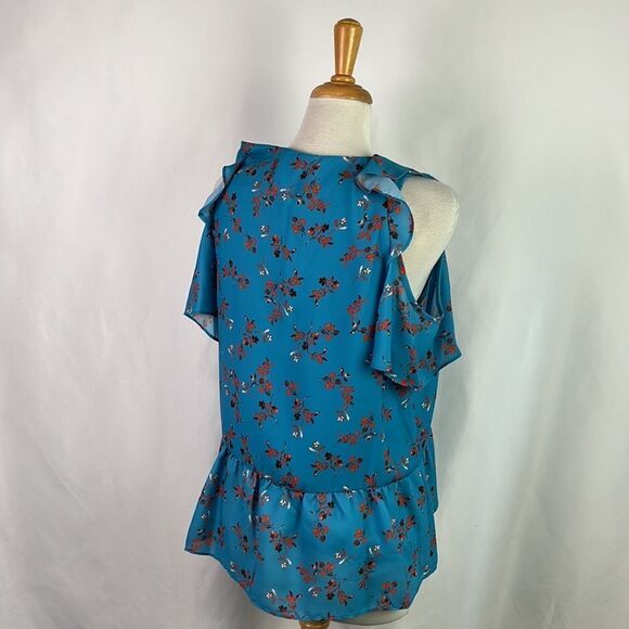 Parker Blue Floral Layered Top NWT - Picture 5 of 8